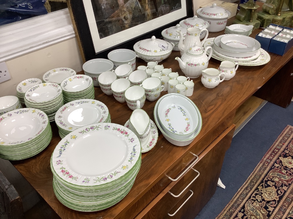 An extensive Royal Worcester 'Fleuri' pattern dinner service